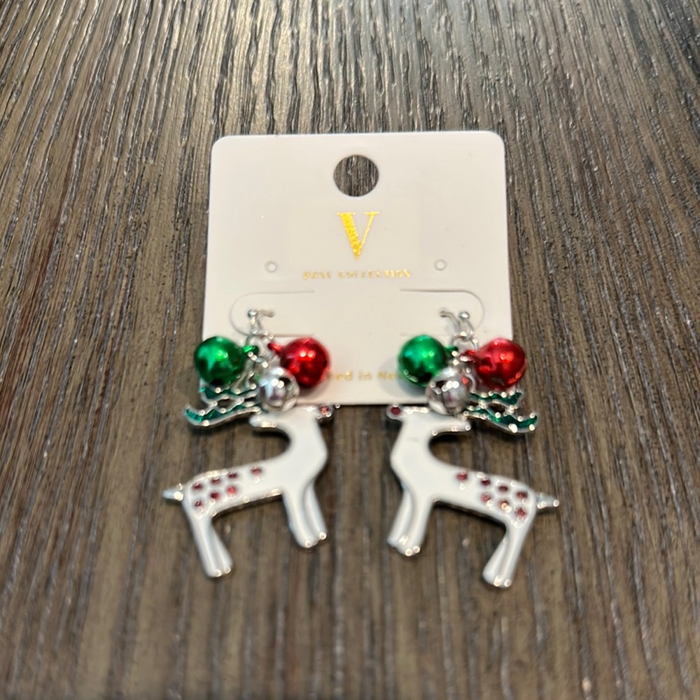 Elegant Silver and Red Drop Earrings